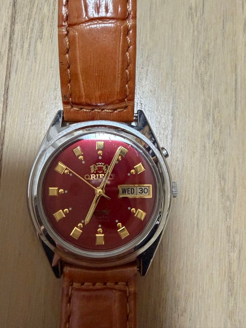 ORIENT オリエント スリースター デイデイト 21石 自動巻き 腕時計