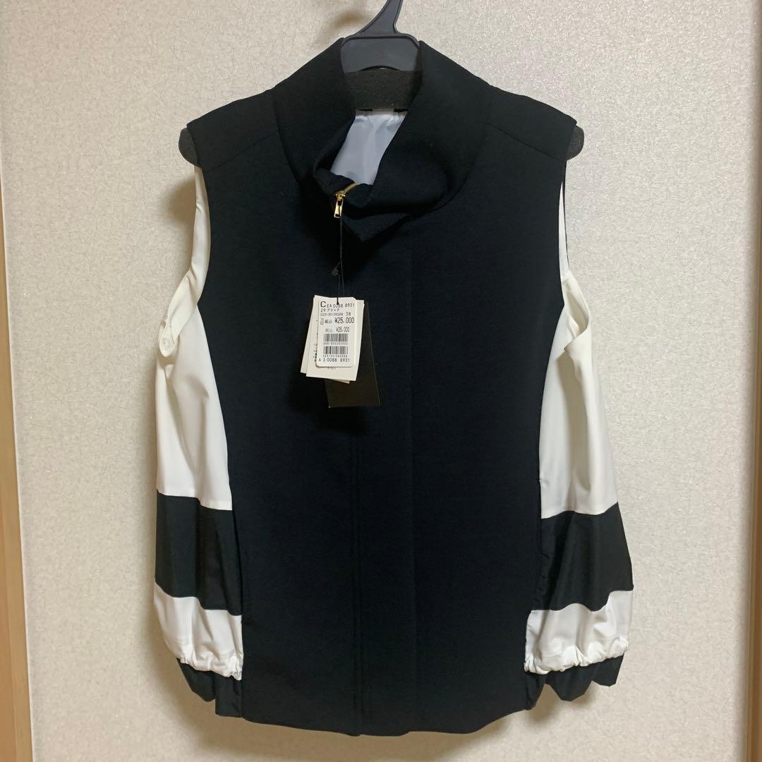 【新品】スコットクラブ　バイカラーデザインベスト Vin バイカラーハーフベルトデザインジレ ポケット付き ヤマダヤ