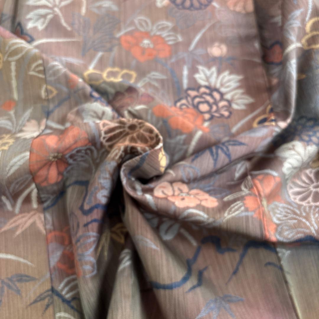 ねこねこ55様 AK-4748 絵羽紬 菱屋六右衛門 光沢ある紬 - メルカリ