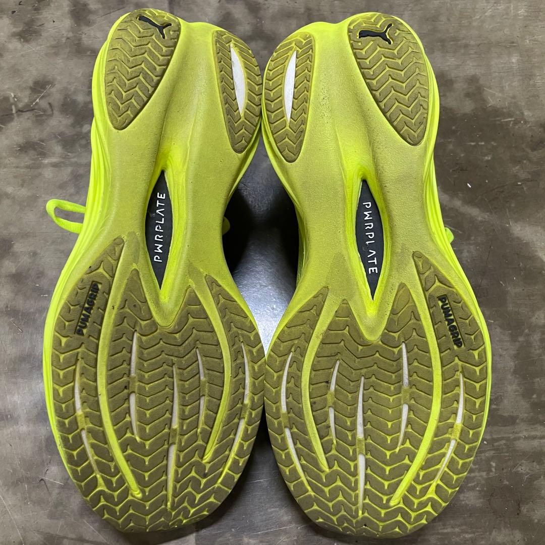 【美品】PUMA プーマ ディヴィエイトニトロ3 イエロー 25.5cm