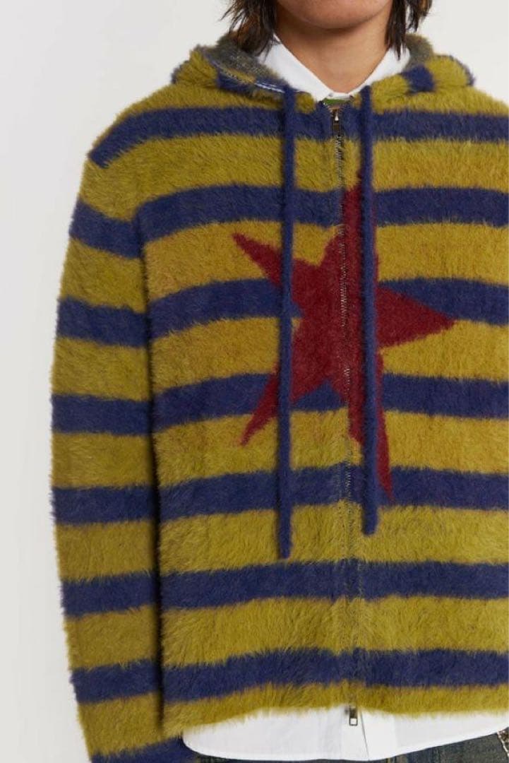 Jaded London Knit Hoodie Khaki - メルカリ
