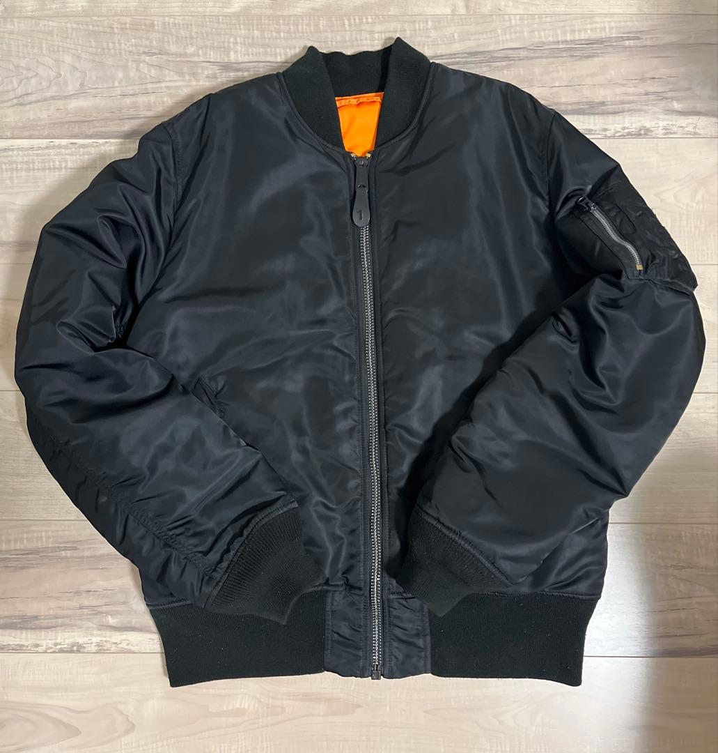 リバーシブル MA-1ジャケット ブラック/オレンジ xl - メルカリ