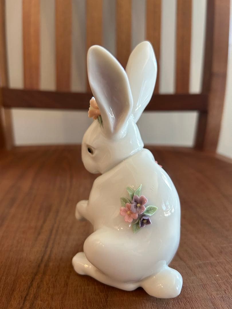 楽天市場】LLADRO リヤドロ 花飾りの白うさぎ ウサギ ラビット