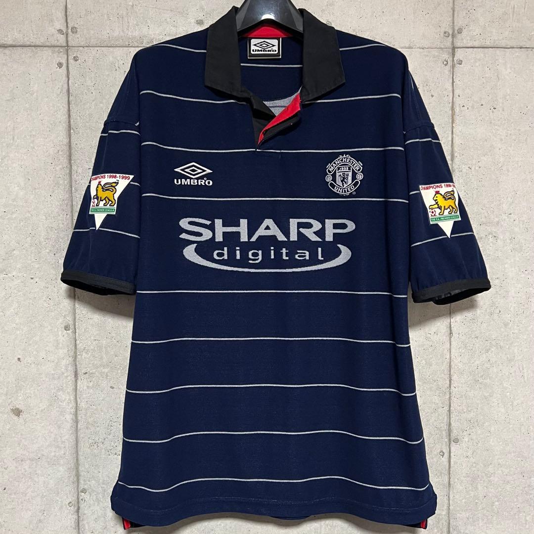 極美品！】99/00 マンチェスター・U ♯7 ベッカム【Mサイズ】パイル地