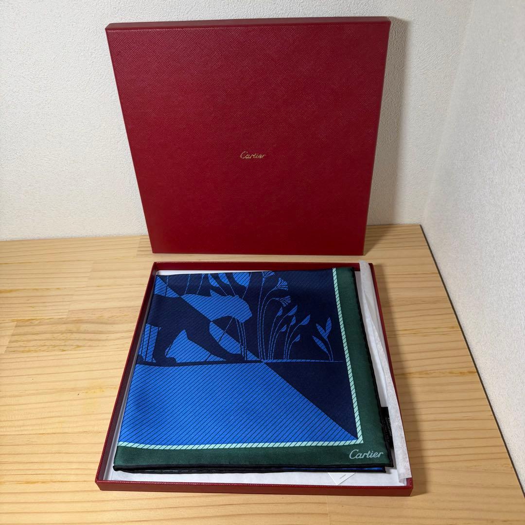 NR/9.27/8 カルティエ　シルクスカーフ