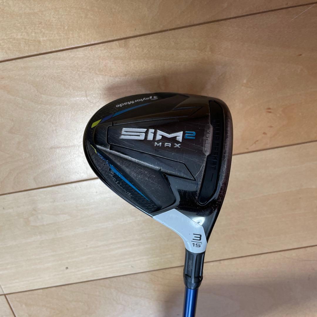 テーラーメイド sim2 MAX3W シャフトVR6S ヘッドカバーあり