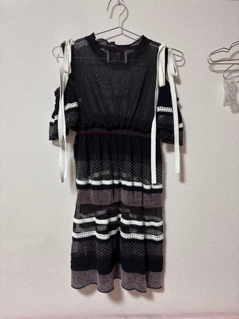 rurumu:♡2019ss ニットワンピース ブラック