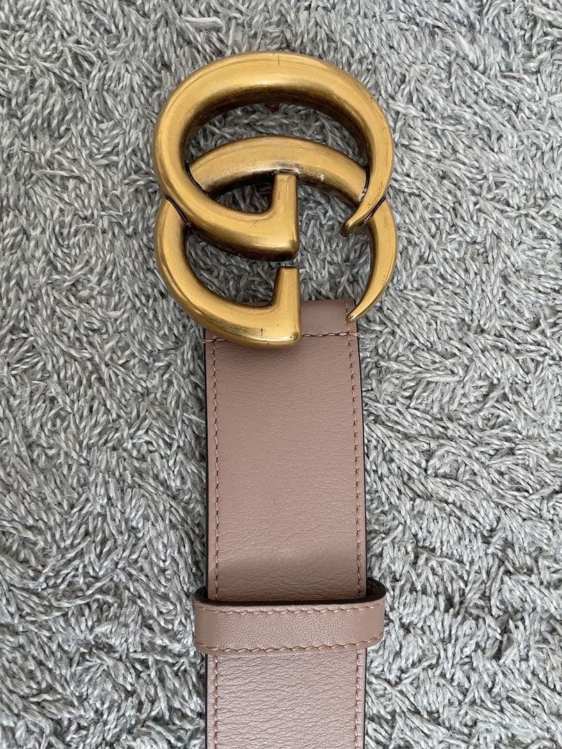 価格ファッション - 美品 GUCCI グッチGGロゴ ワイドベルト ブラウン