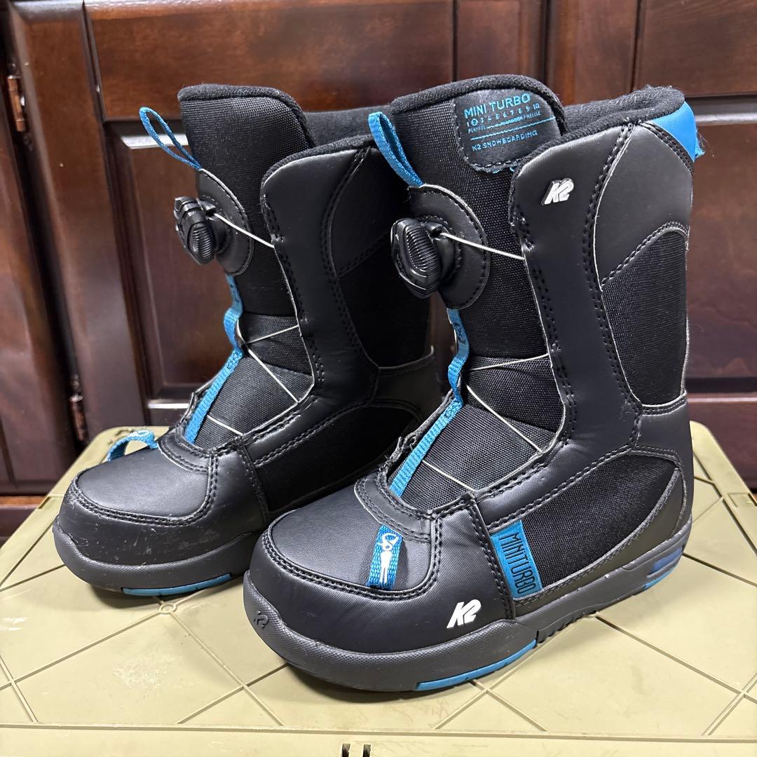 K2 キッズ スノーボードブーツ 20cm 22cmブラック/ミント K2 キッズ用