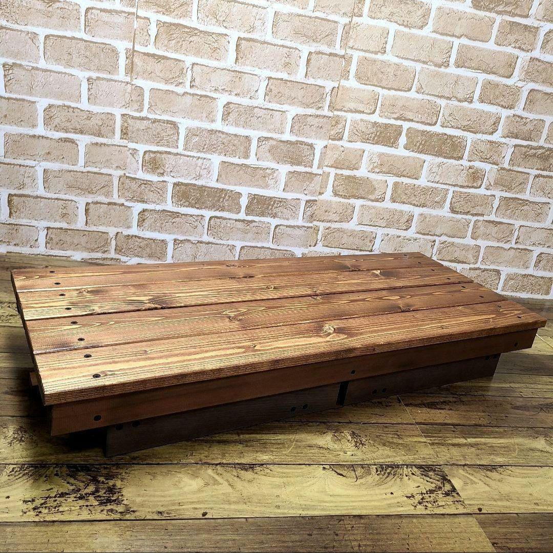 No1343【☆送料無料】縁台、木製 ベンチ、イス、腰掛け【脚折りたたみ