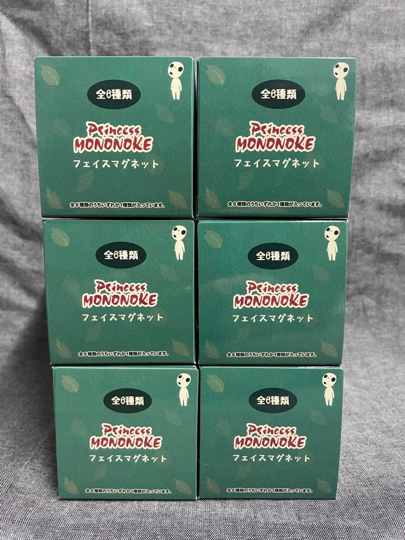 未開封】もののけ姫 フェイスマグネット もののけたち 全6種類