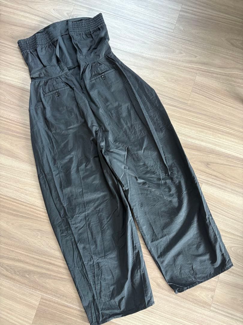 anuke アンヌーク/Wide Bare Combinaison/黒 38