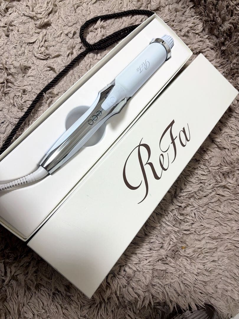 ReFa カールヘアアイロン ホワイト 箱付き 38mm 2024年製】ReFa ホワイト38mm カールアイロン ReFa カールヘアアイロン