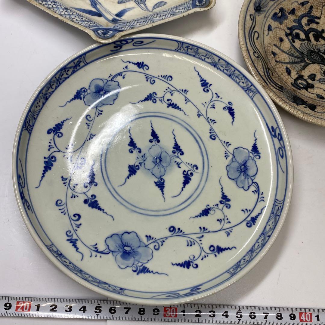 古伊万里 染付盃洗 中皿 蕎麦猪口色々 9点タコサ 東さ7-