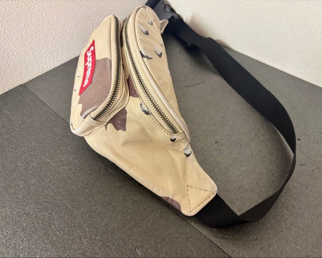 Supreme 17SS Leather Waist Bag デザートカモ