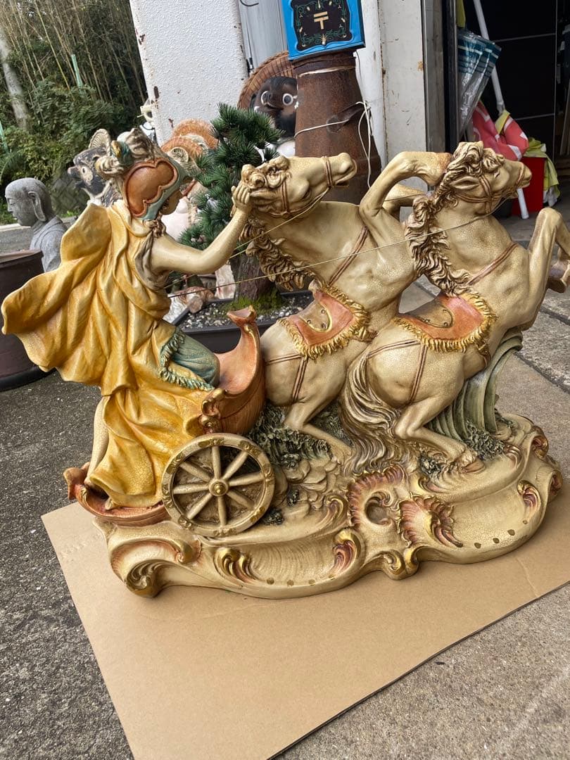 BEBE様専用【ITALY】馬車ベンハー ロココ調 西洋美術品 置物 オブジェ