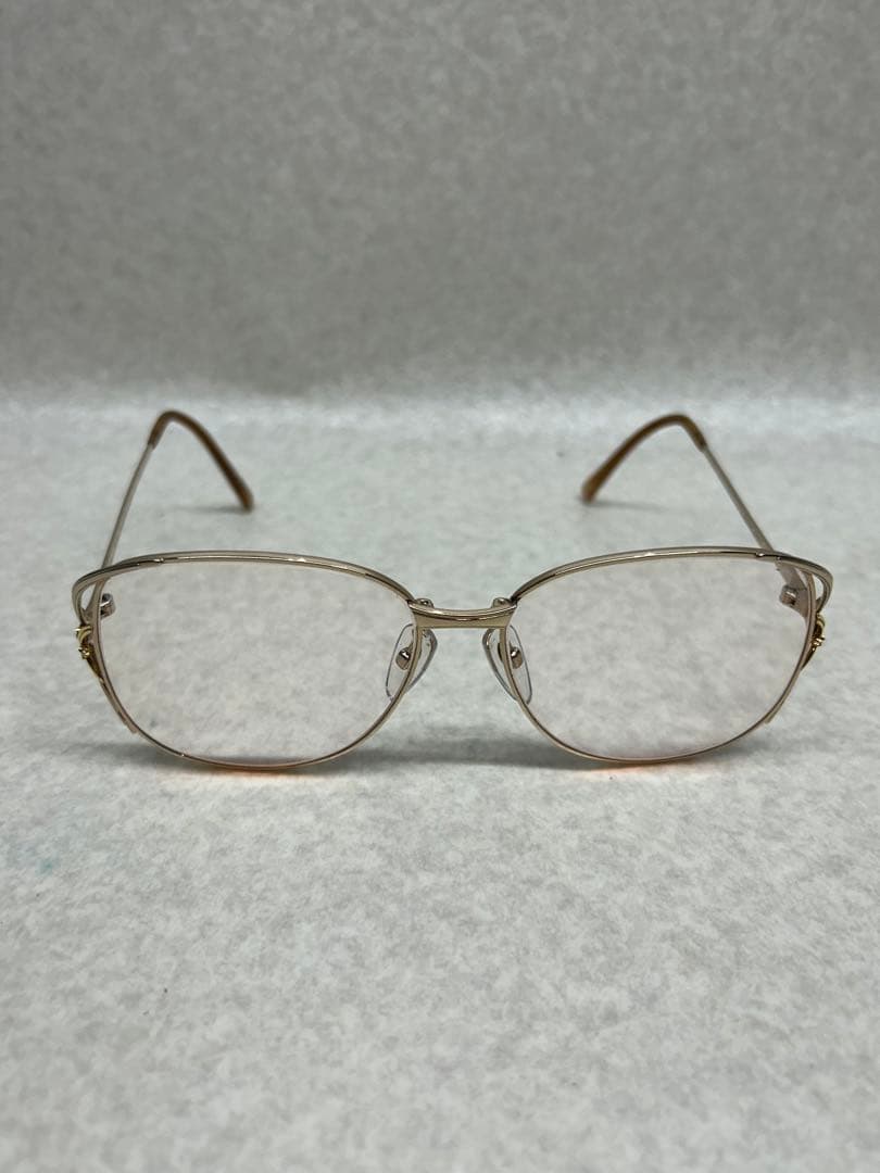 HOYA ホーヤ アイジュエリー 金台 ダイヤ装飾 高級 フレームメガネ 老眼鏡 HOYA 眼鏡 ダイヤモンド 宝石 新品 未使用 アイジュエリー メガネ 縁