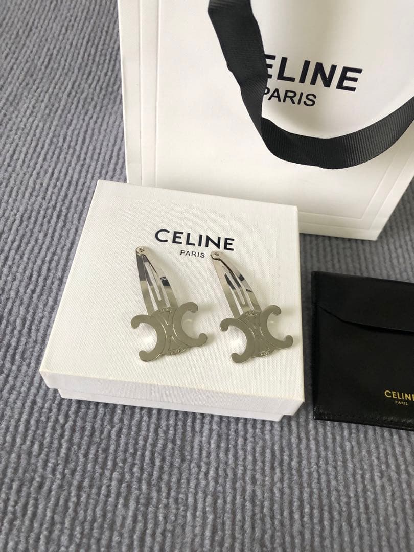 CELINE シルバー ヘアピン 2個セットシルバー（銀色）系 CELINE