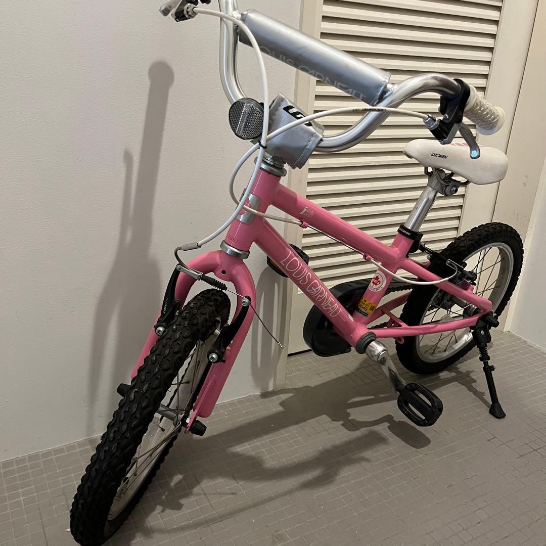 ルイガノ 子供用自転車 16インチ ピンク 新品補助輪付き - メルカリ