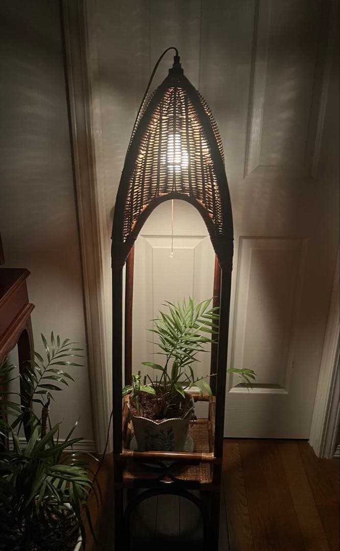 ラタン 昭和レトロ 花台 ライト 籐 c447nd_800s_3.jpg