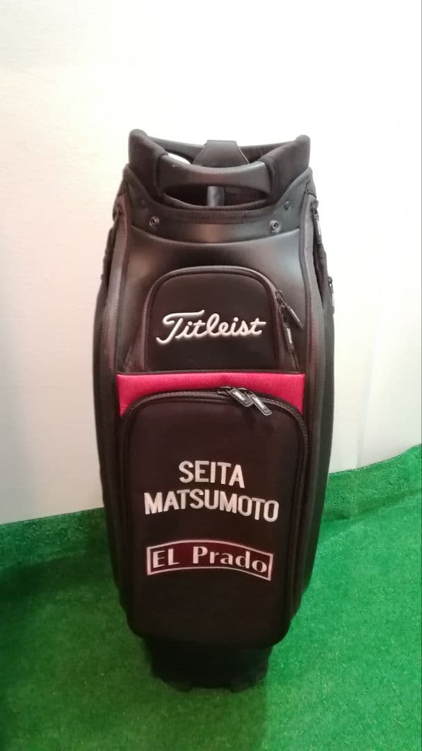 タイトリスト　キャディバッグ　フードなし □Titleist タイトリスト キャディバッグ ゴルフバッグ ブラック