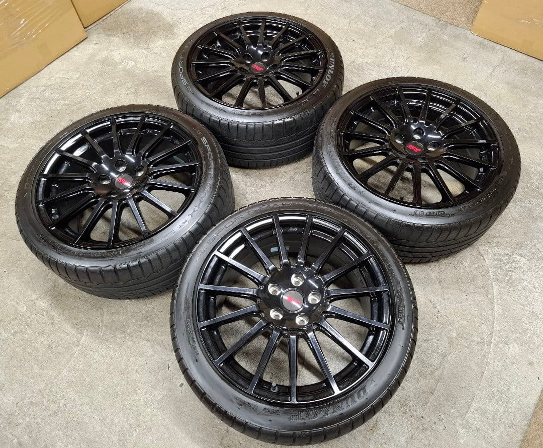 【極上品】スバル WRX STI 純正 ホイールタイヤ 4本 8.5J VAB