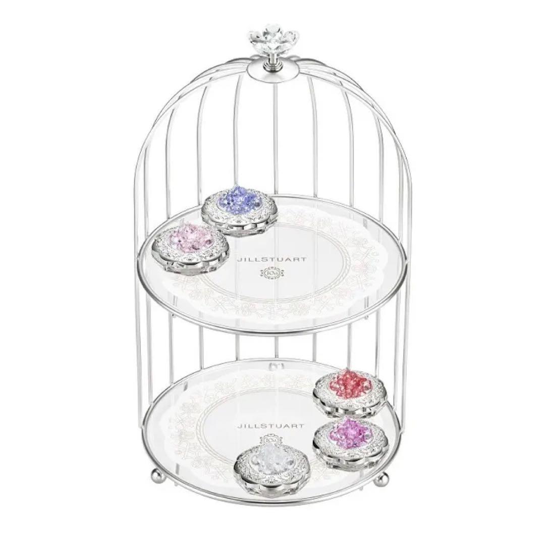 JILL STUART コスメトレイ 鳥かご型ディスプレイケース JILLSTUART ☆ 鳥かごデザインのオリジナル2段式コスメトレイ - メルカリ