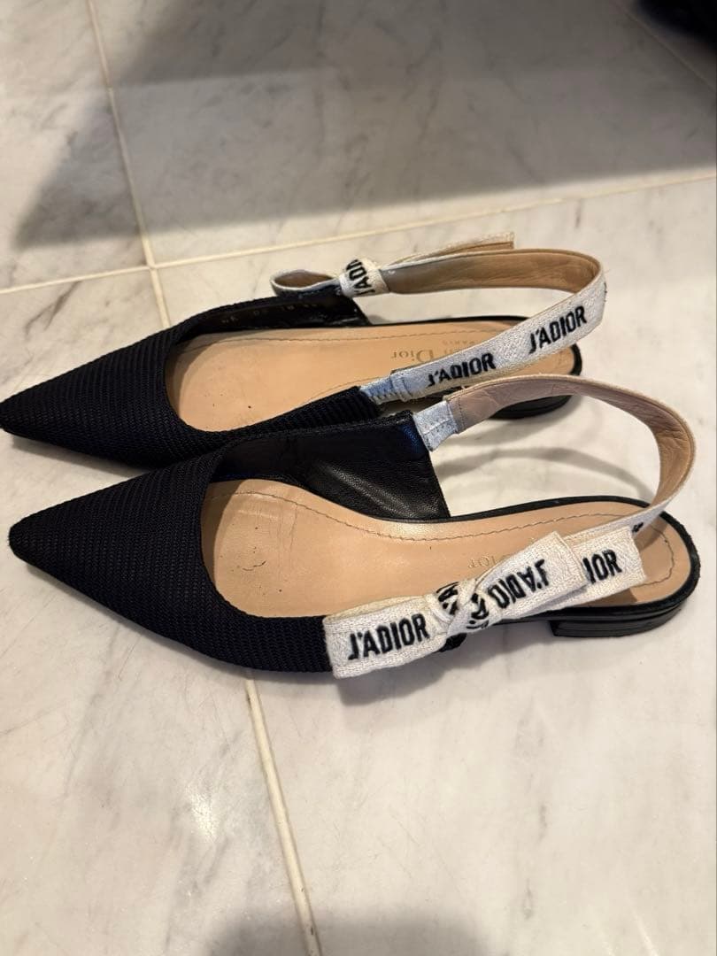 ディオール　スリングバック　35サイズ Christian Dior クリスチャンディオール J'ADIOR 35 1/2 22.5 スリング