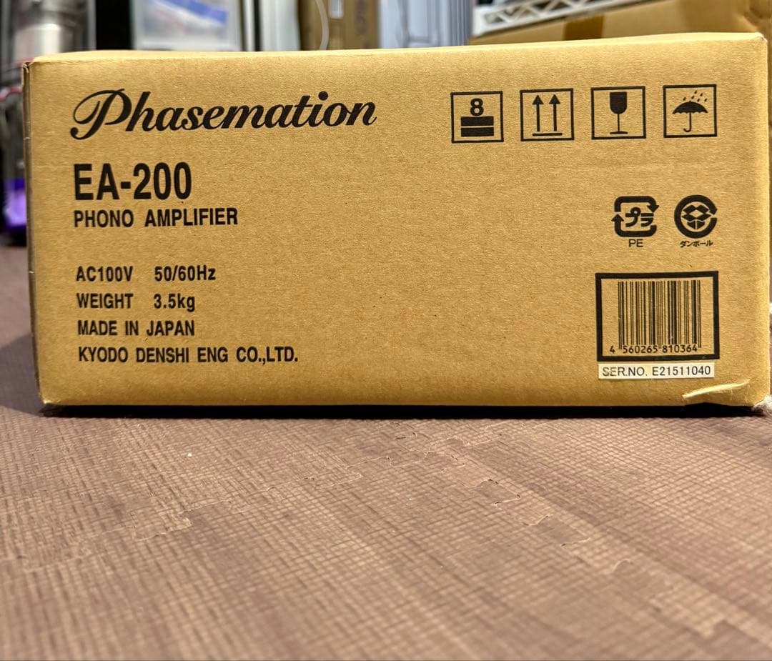 極美品】Phasemation EA-200 フォノアンプ 元箱・付属品完備 - メルカリ