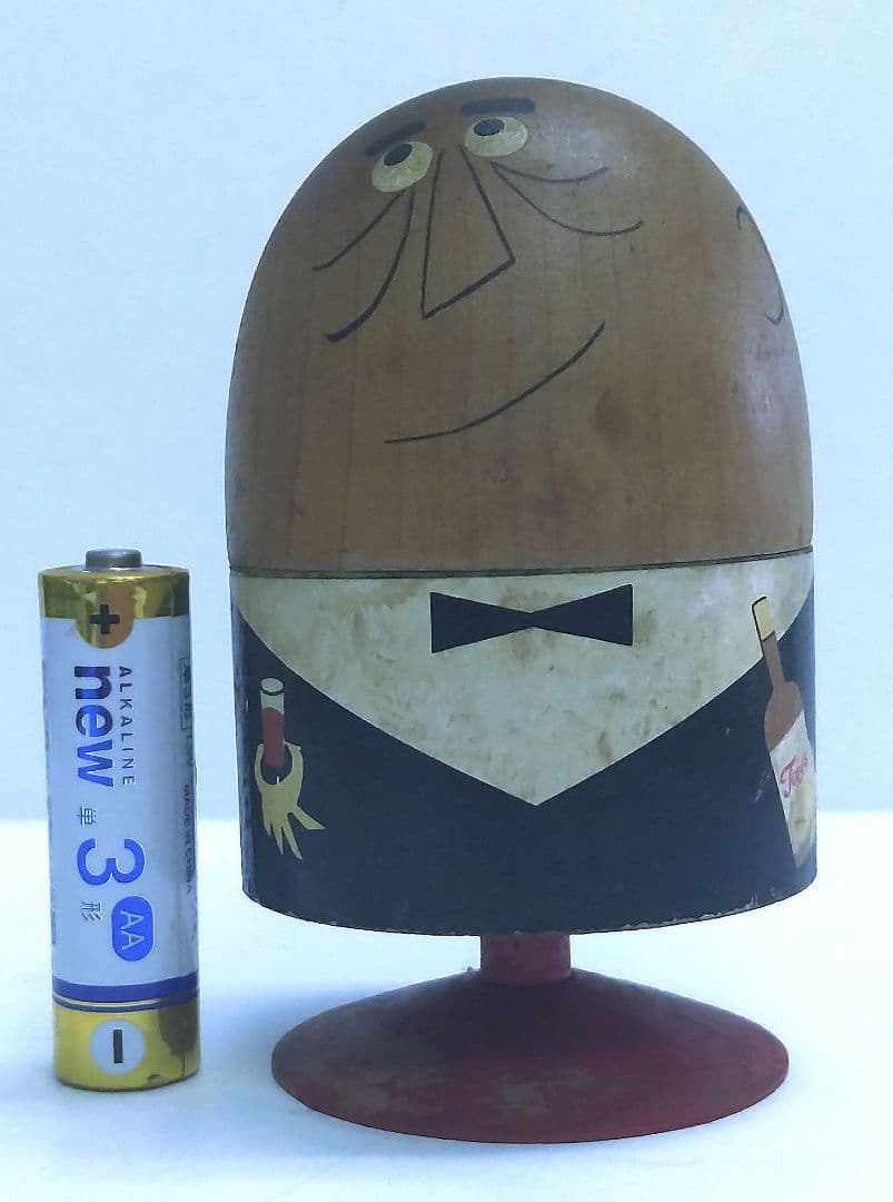 昭和レトロ木製\"トリス爪楊枝入れ\" 久しぶりに ☆ やって来ました 木製 #トリス楊枝入れ 状態も○ トリス