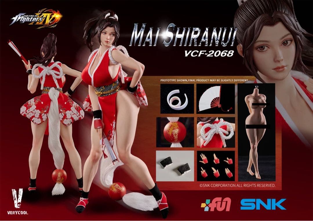 VERYCOOL 1/6 SNK 不知火舞 VCF-2068 VERYCOOL 1/6 SNK THE KING OF FIGHTERS XIV 不知火舞 VCF-2068 KOF