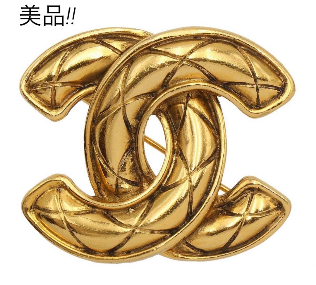 K2845 美品!! シャネル マトラッセ柄 ココマーク ブローチ CHANEL ココマーク マトラッセ ブローチ – VALTIQUE VINTAGE TOKYO