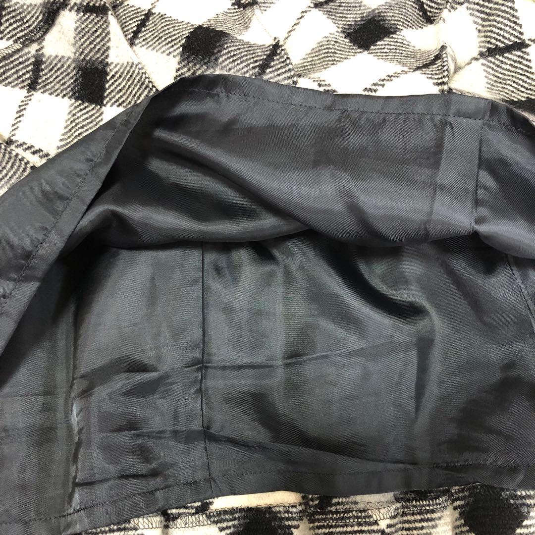 BURBERRY チェック ウール ジャンパースカート 38 ベージュ