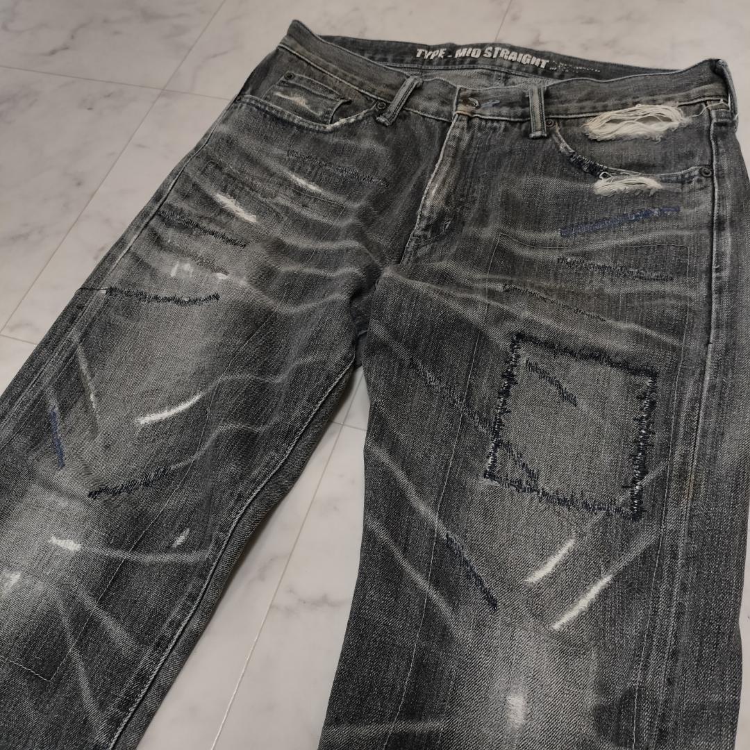 ネイバーフッド ビヨンドサベージミッドストレートデニム M ジーンズ
