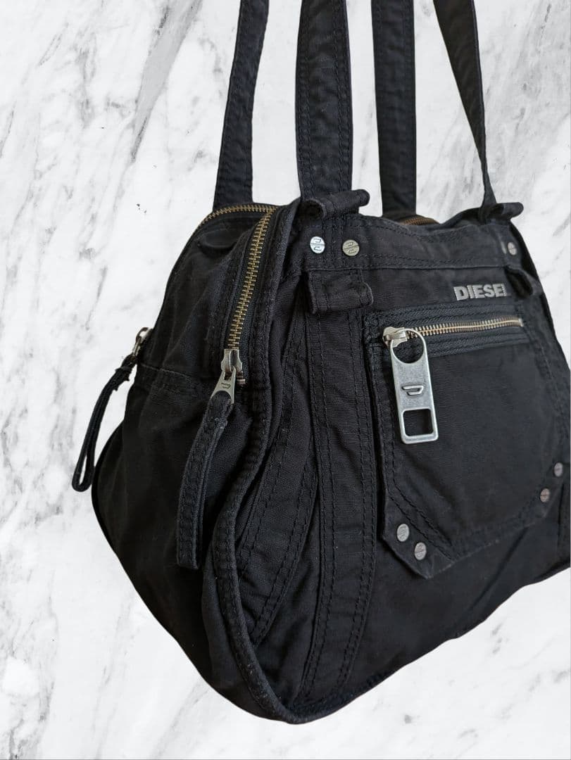 DIESEL archive metal logo handbag y2k