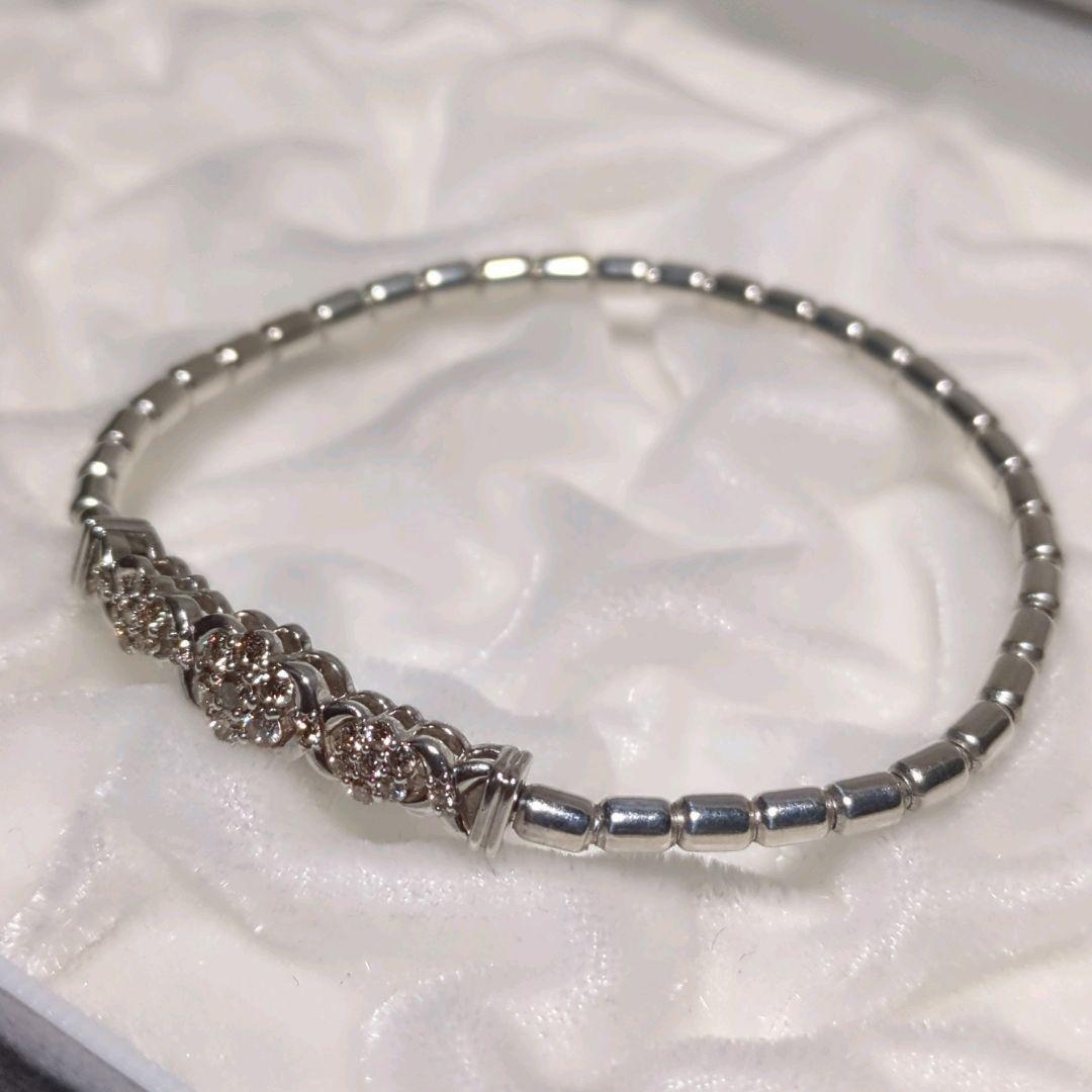 ダイヤモンドブレスレット 0.50ct SILVER 357