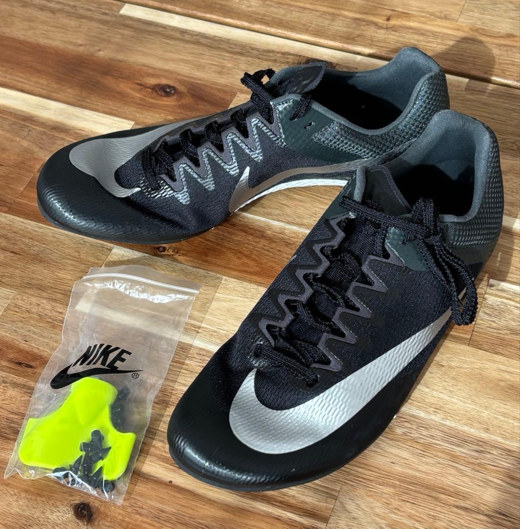 【USモデル】ナイキ 陸上スパイク NIKE Zoom Rival Sprint NIKE（ナイキ） NIKE Zoom Rival Sprint Black/Metallic Silver ズーム