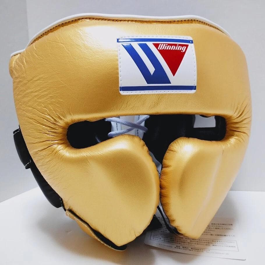 Winning ウイニング ボクシング ヘッドギア Mサイズ 黒金 別注品③
