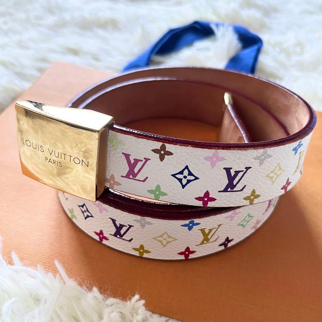 未使用級✨希少✨ルイヴィトン マルチカラー ベルト モノグラム 村上隆