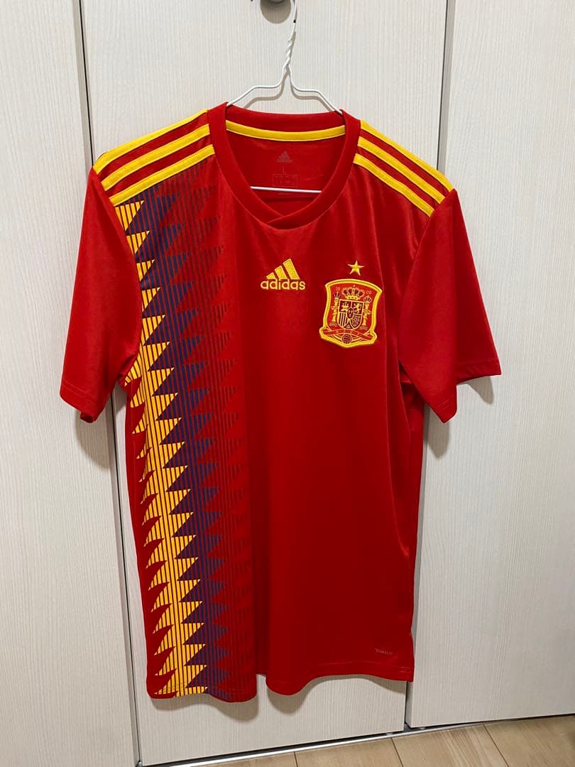 スペイン代表18年ホームユニフォーム L adidas スペイン代表 2024 ユニフォーム ホーム 半袖 レプリカ #20