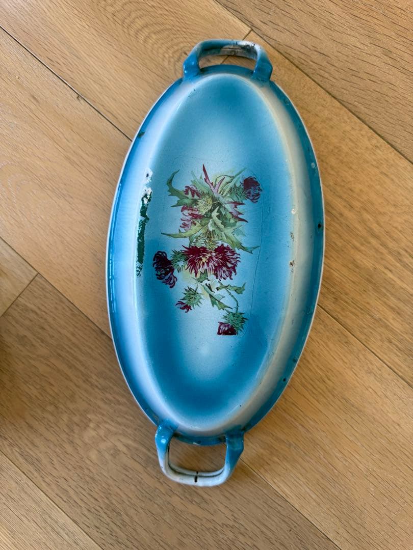 フランスアンティークホーローJapy社ウェディングセット スキマー