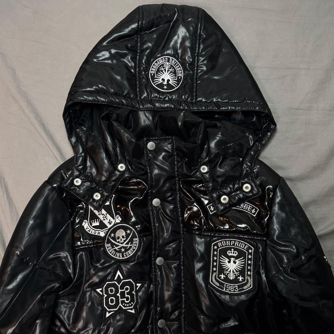 00s archive 平成初期 レトロ 光沢 ダウンジャケット y2k - メルカリ