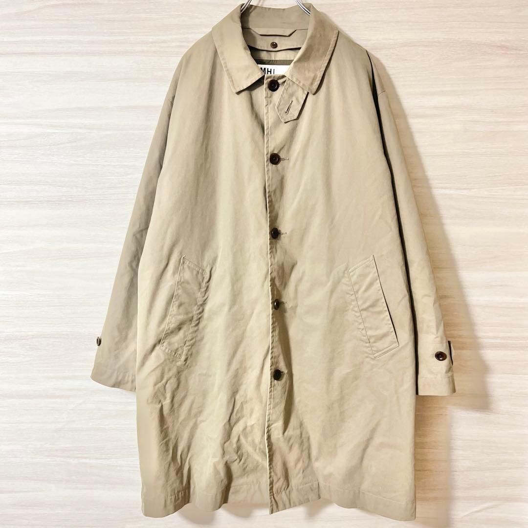MHL ダウンライナー ステンカラーコート WORN COTTON NYLON - メルカリ