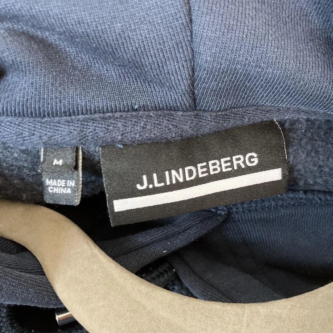 J.LINDEBERG ネイビー フーディー パーカー ゴルフ Mサイズ - メルカリ