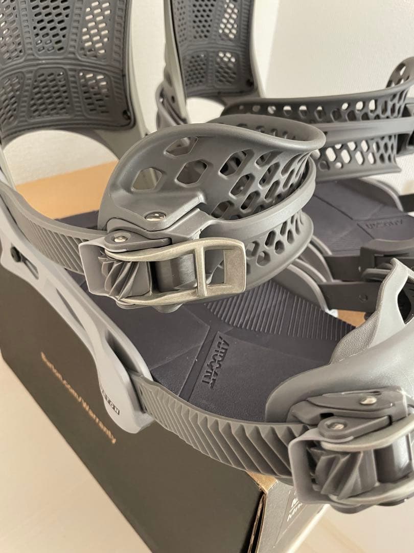 バートンMalavita スノーボード ビンディング Lサイズ グレー