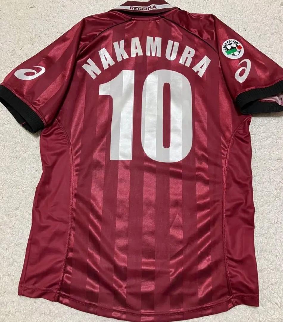 【新品タグ付き】中村俊輔選手 02/03レッジーナ 10番 ユニフォーム レッジーナ（H）02/03 中村＃10 + LegaCalcioパッチ付き！