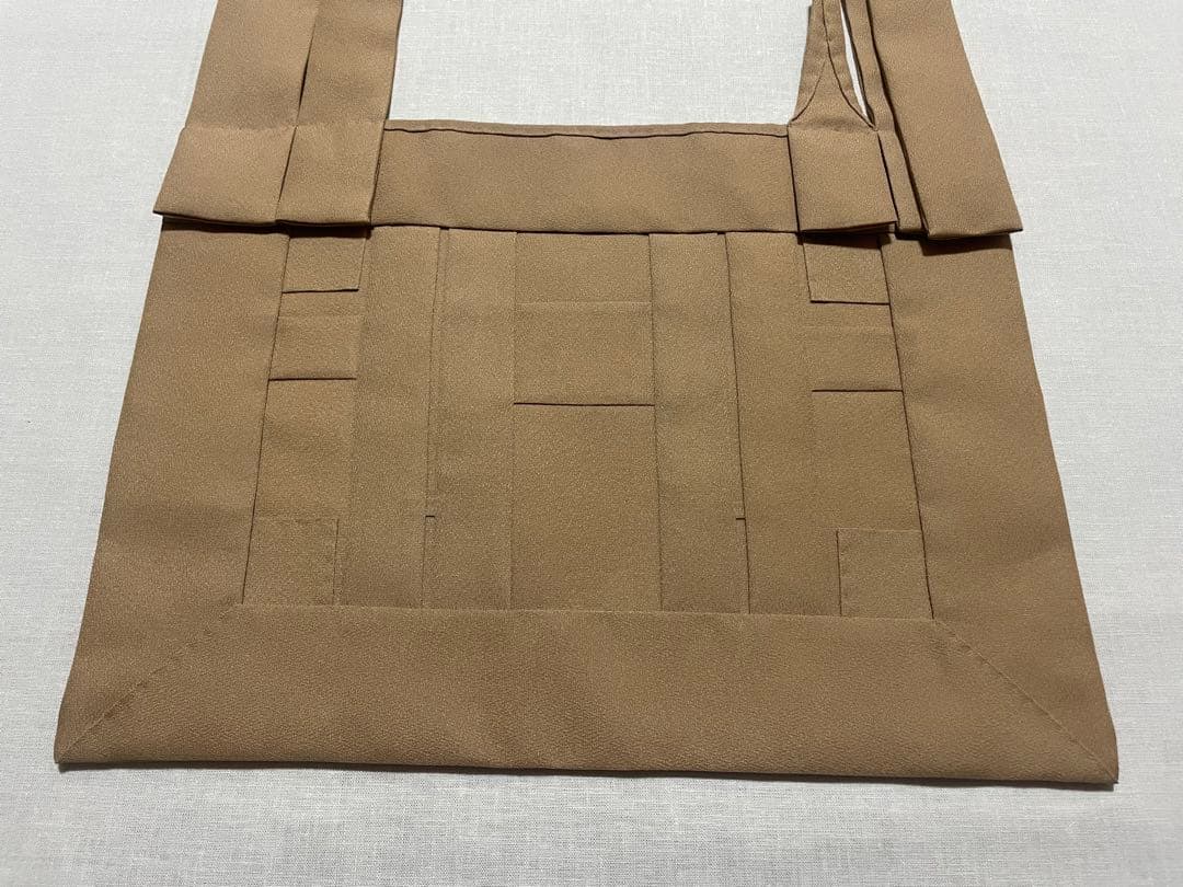 正絹　縮緬　宍色　臨済宗　1尺絡子