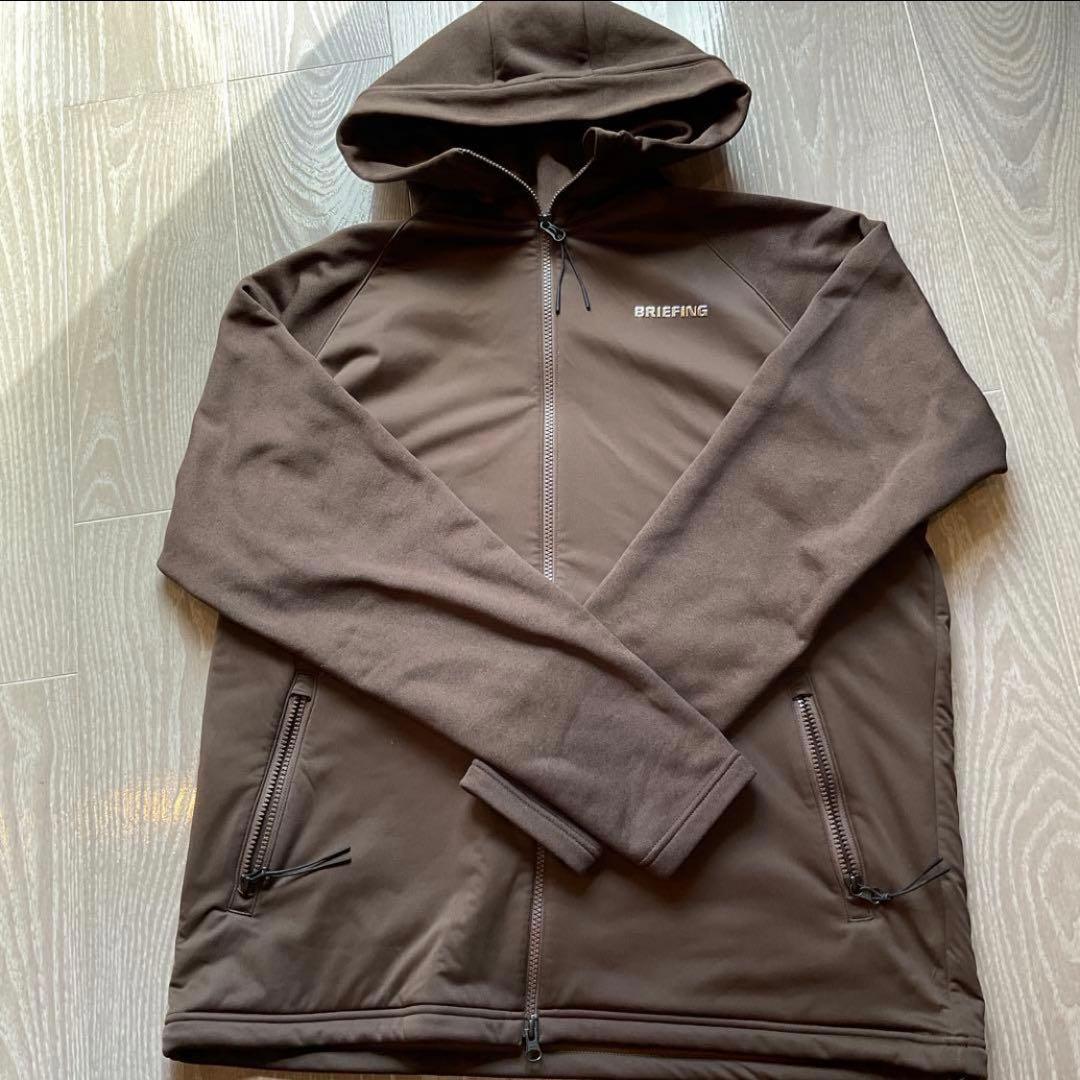ブリーフィング　パーカー　(ブラウン、メンズL) BRIEFING（ブリーフィング） （メンズ）ゴルフウェア アウター 保温