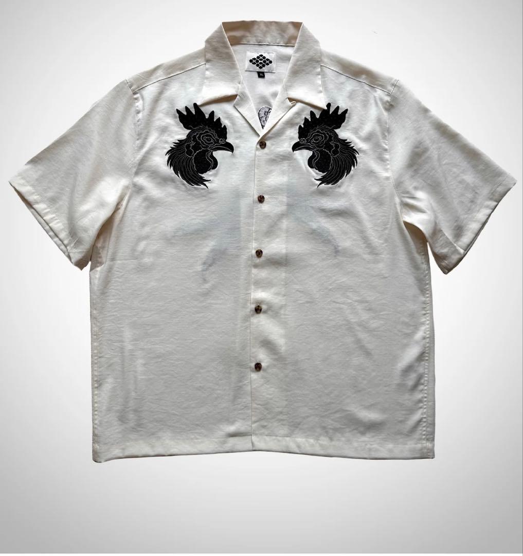 トップス GAKKIN NIWATORI EMBROIDERY WHITE SHIRT NIWATORI EMBROIDERY WHITE SHIRT – GXX