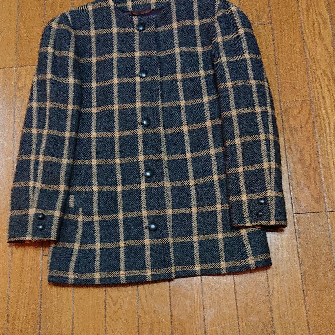 Randy カービーニットチェックドッキングワンピース ベージュ チェック